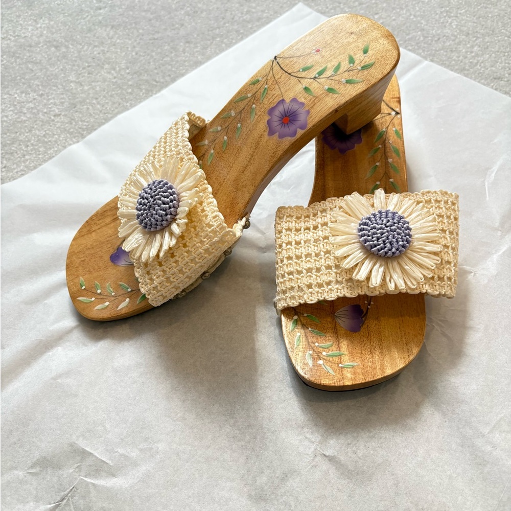 Elegant Cream Woven Sandals